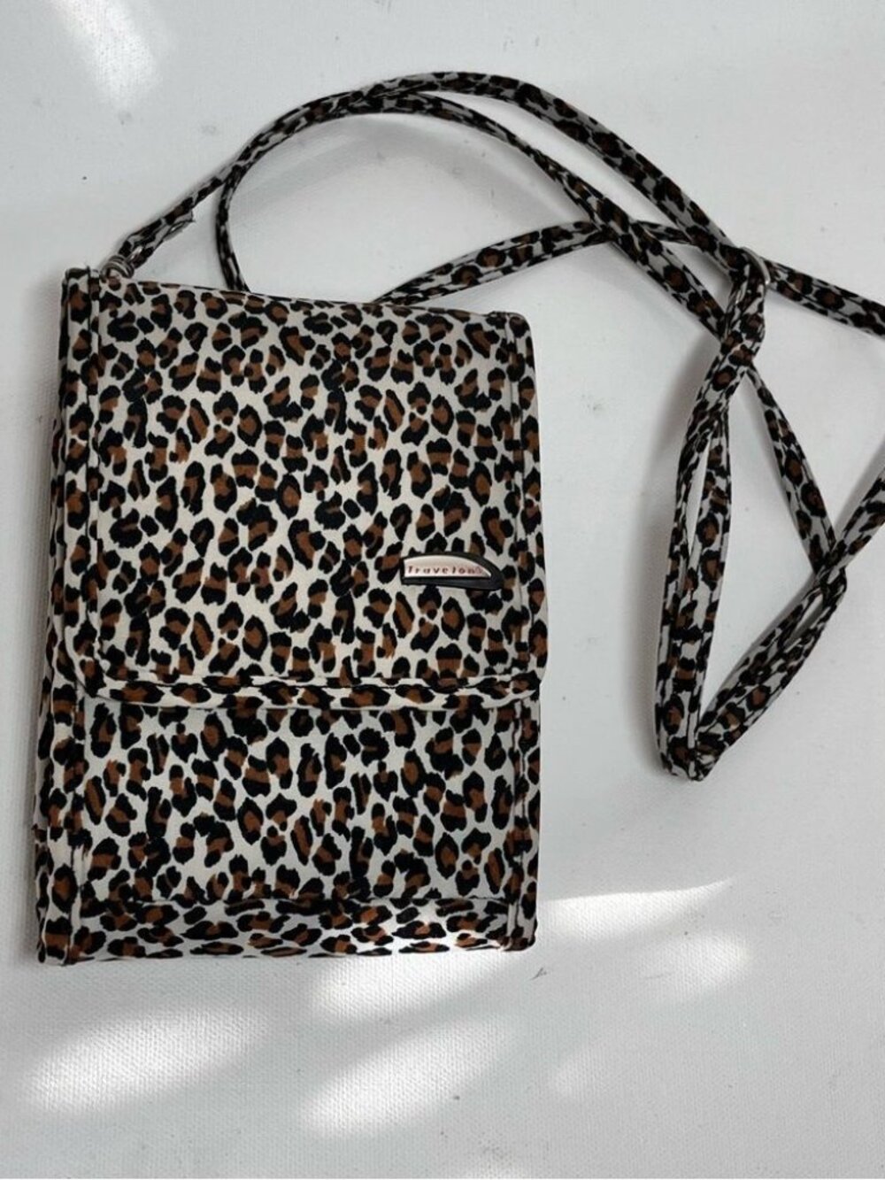 Travelon Cheetah Print Crossbody Wallet